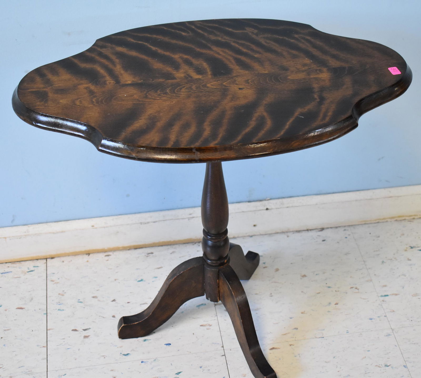 Antique Oval Tilt Top Table (1 of 2)