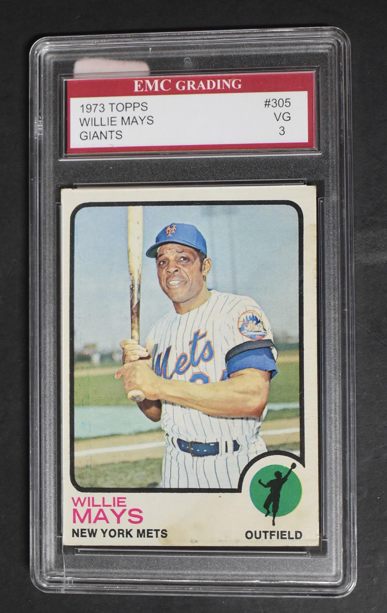 1973 Topps Willie Mays Graded Card (1 of 2)