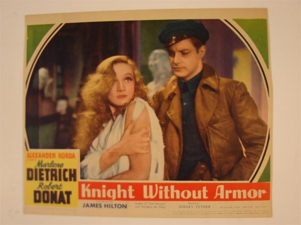 KNIGHT WITHOUT ARMOR LOBBY CARD: (1) LC, 11"W X 14"H, United Artists, 1937, (VF)
