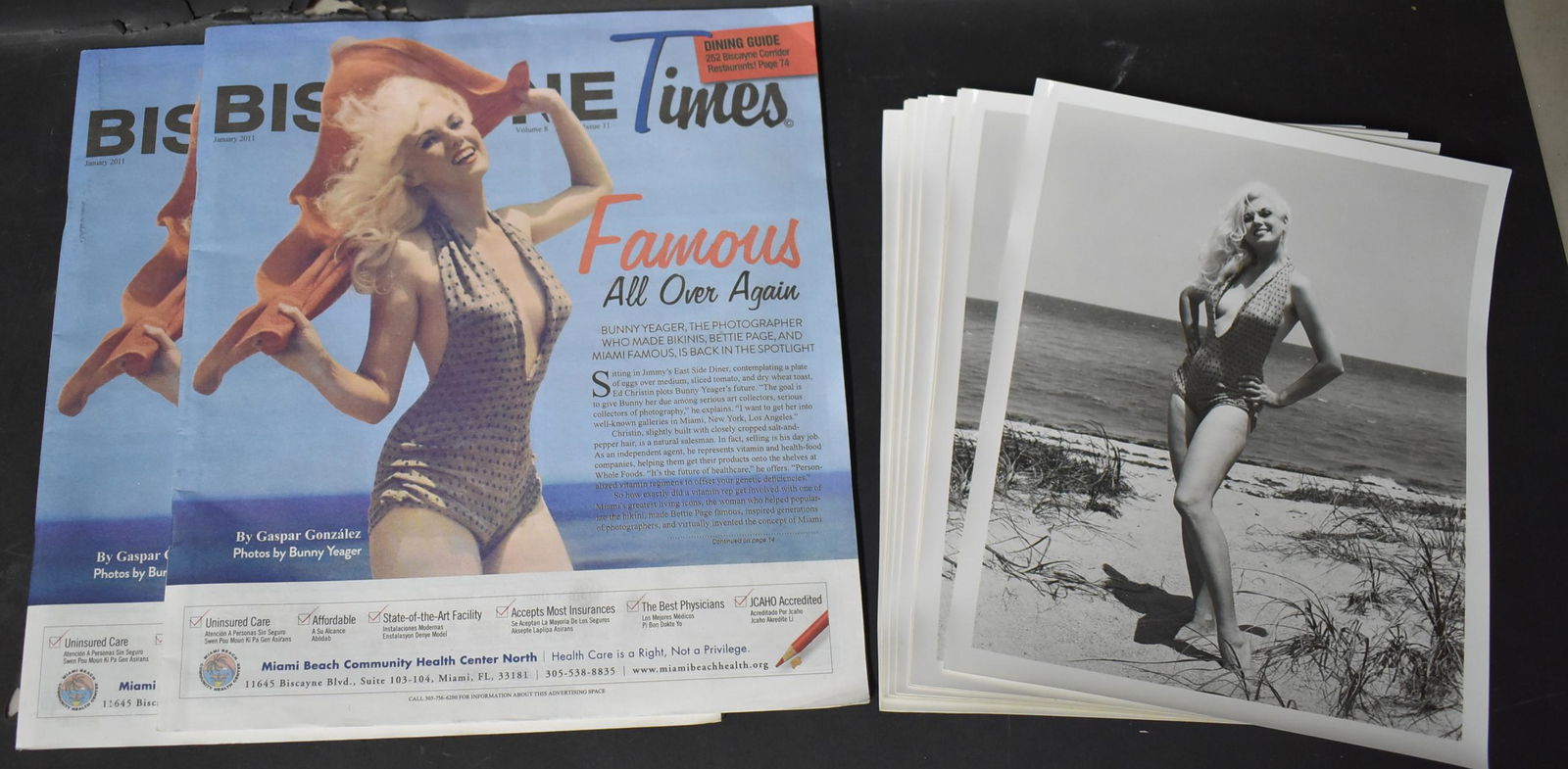 (9) Photo's Bunny Yeager (2) Biscayne Times, With Bunny (1 of 1)