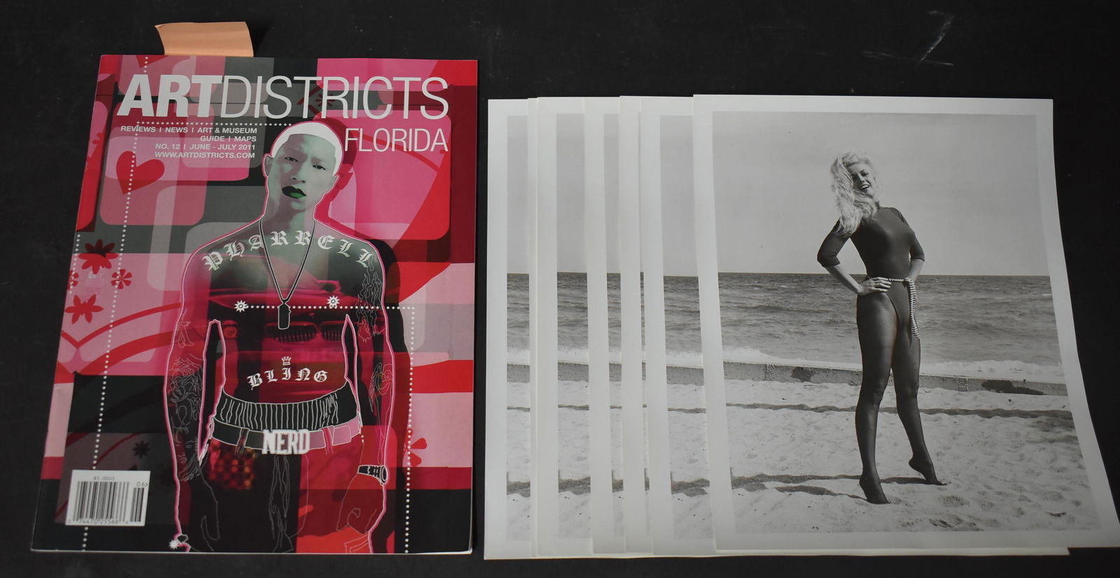 (1) Magazine," ART DISTRICTS". (7) Photos Bunny Yeager. (1 of 2)