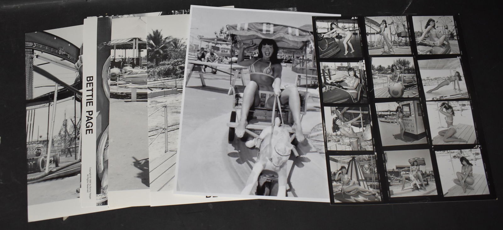 (6) Photos of Bettie Page At FunLand. & (1) Complete (1 of 4)