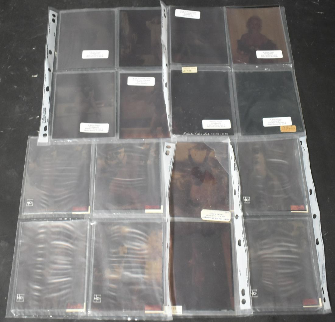 (20) 4x5 Transparencies Unidentified Models.: (20) Transparencies Of Unidentified Models. By Bunny Yeager Photography.