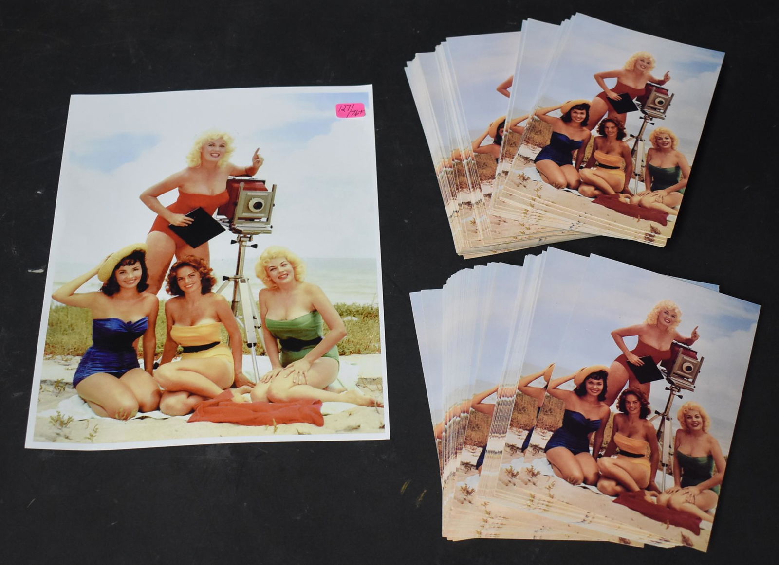 (1) 8x10 Photo Bunny Yeager & Models. (75)+ Postcards (1 of 1)