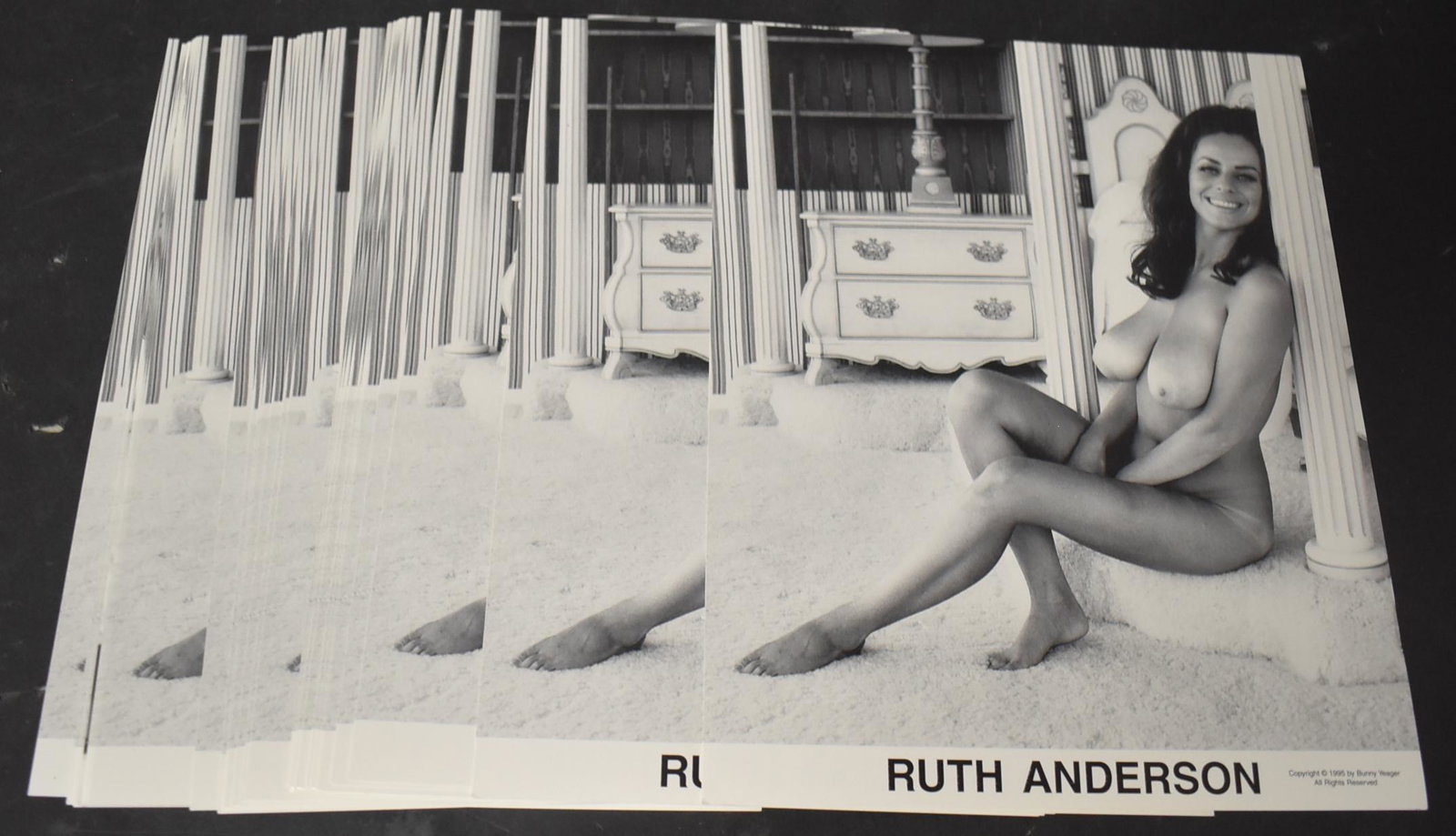 (20) 8x10 Photos Ruth Anderson.: 8x10 Double Stock. (20) Photos Ruth Anderson. All The Same Pose. By Bunny Yeager.