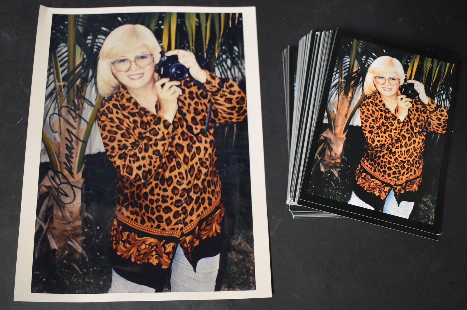 (1)8x10 Photo Bunny Yeager Sgd. (20)+ Postcards. (1 of 2)