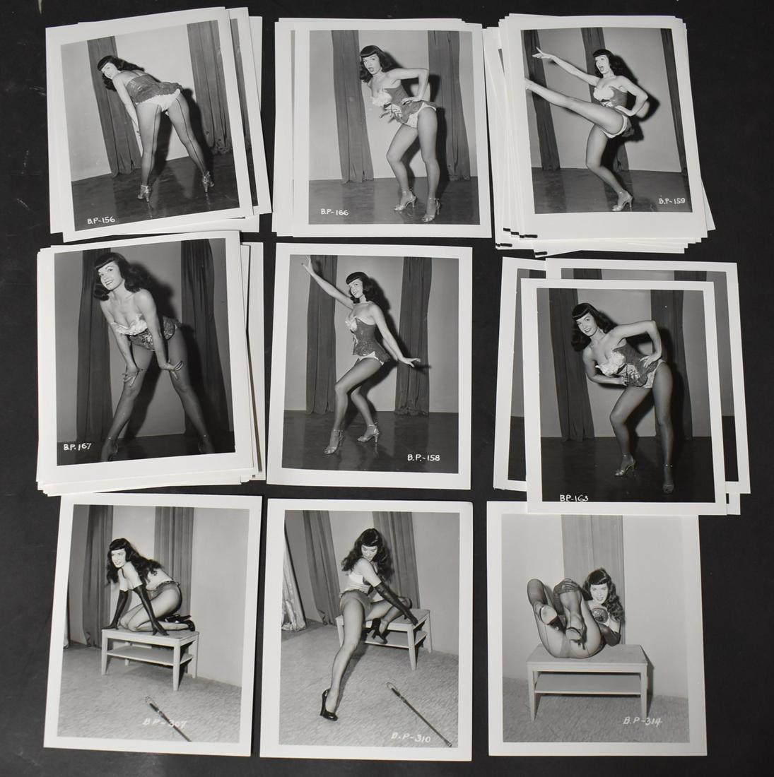(38) Bettie Page Photos By Paula Klaw.: (9) Different Poses 4 1/4 x 5