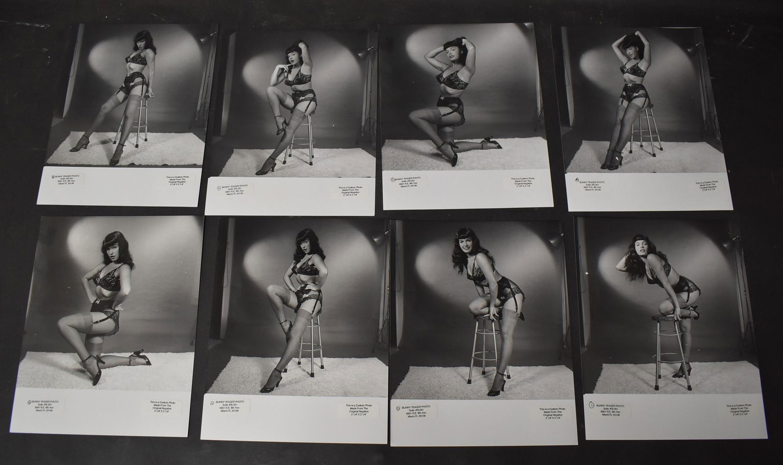 (8) 8x10 Photos Bettie Page. (1 of 1)