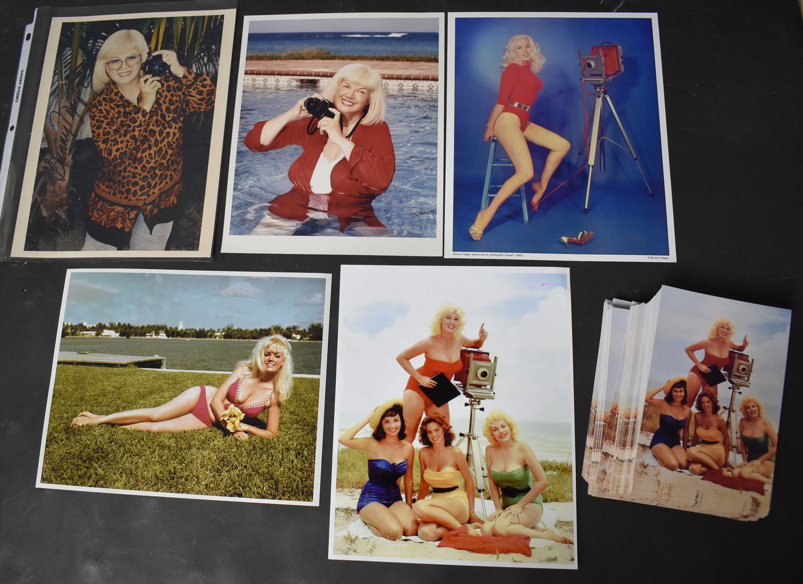 (5) Color Photos Bunny Yeager 8x10 & (50)+ Postcards (1 of 2)