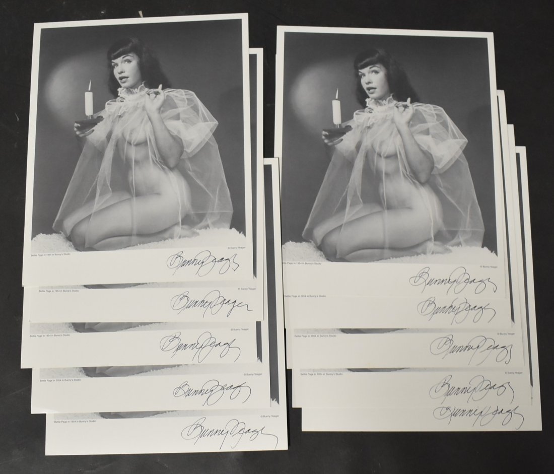 (10) 8x10 Photos Bettie Page. All Sgd. (1 of 1)