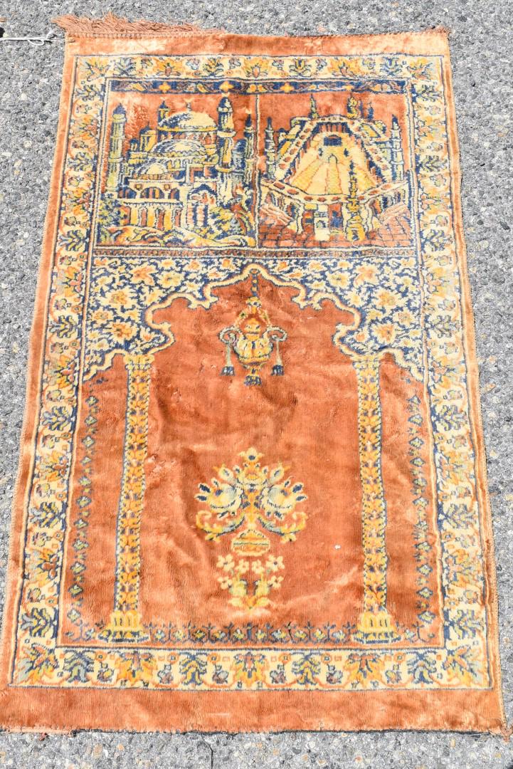 Anatolian Silk Pictorial Prayer Rug (1 of 4)