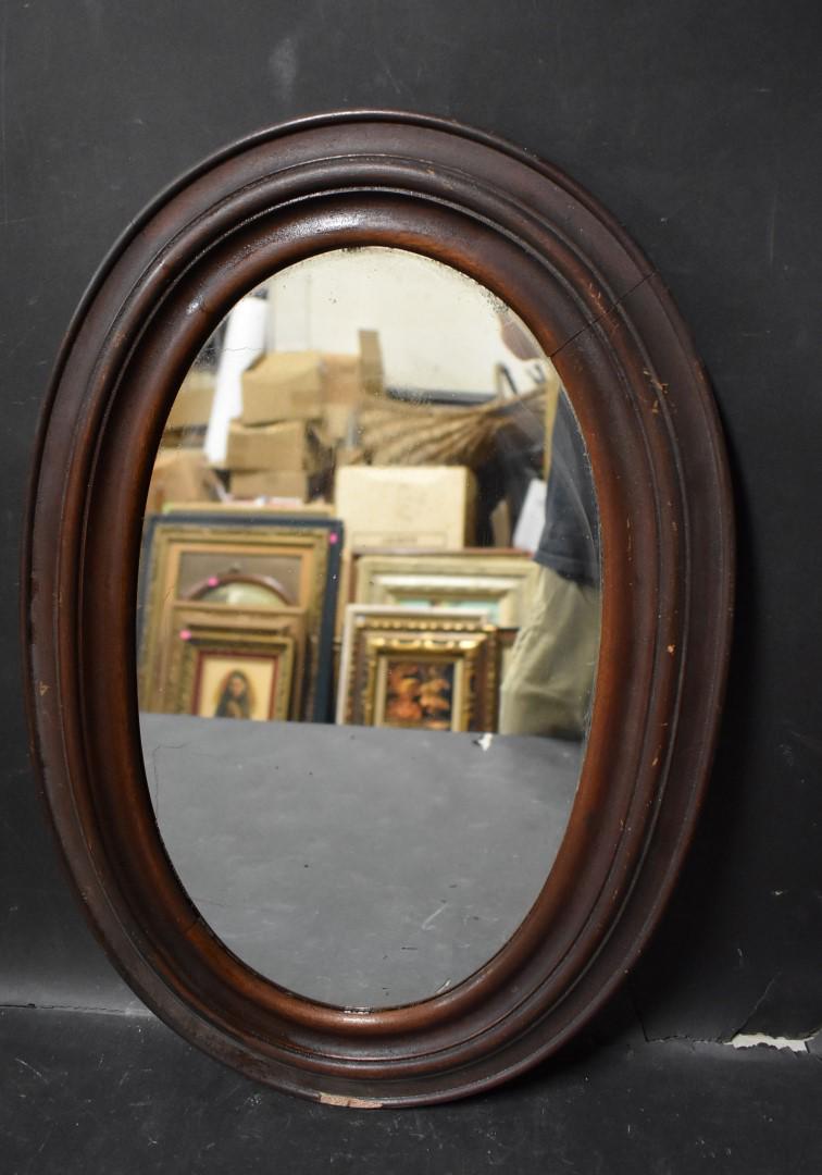 Antique Wooden Framed Mirror (1 of 1)