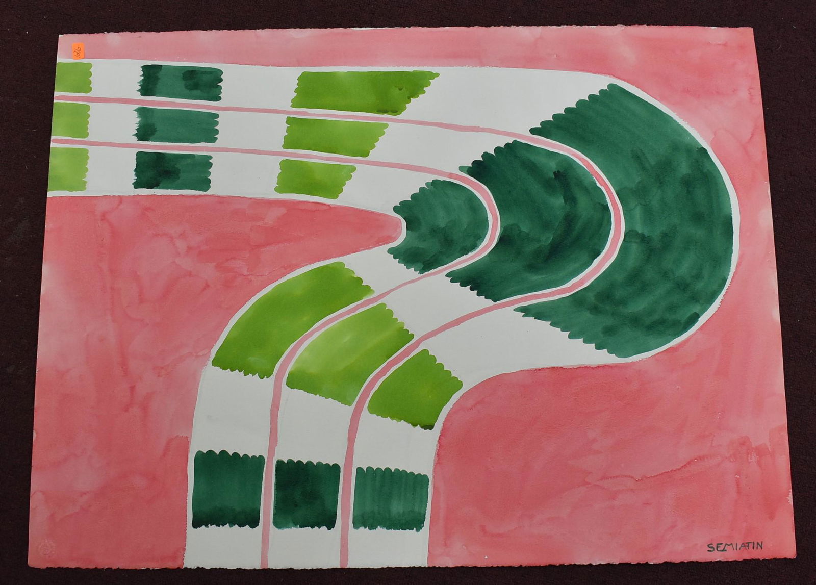 Semiatin, Joseph. Mixed Media. Sgd. (1 of 2)