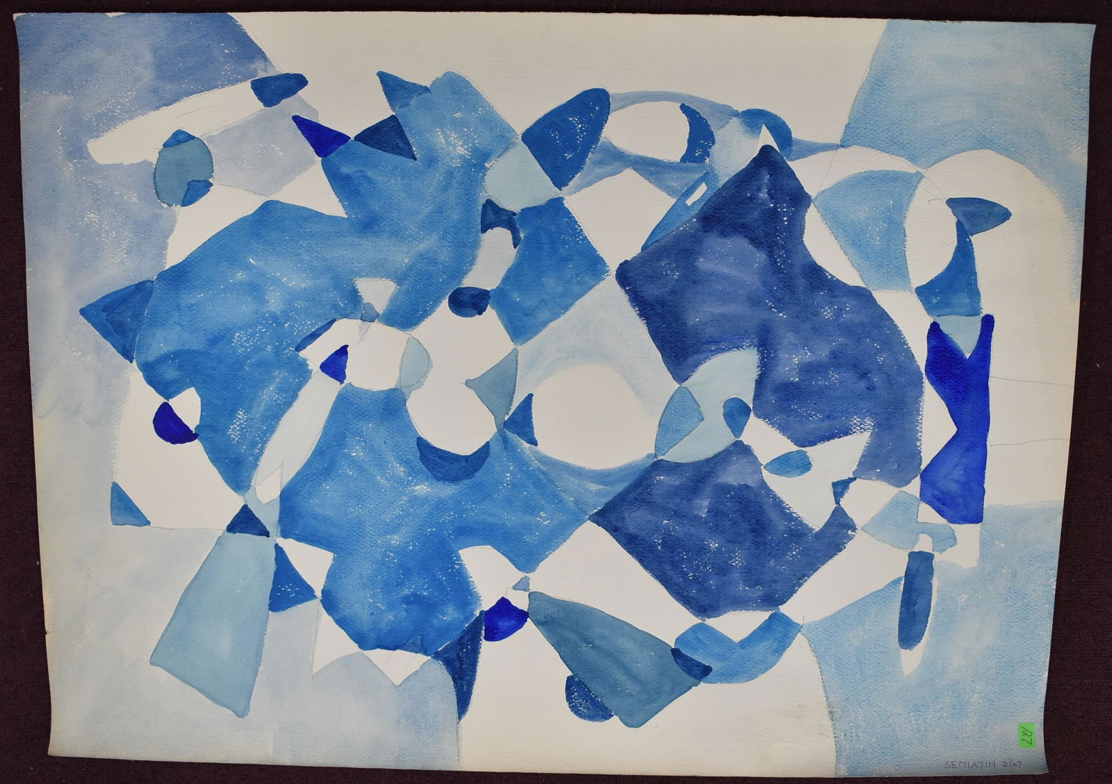 Semiatin, Joseph. Mixed Media. Sgd. (1 of 2)