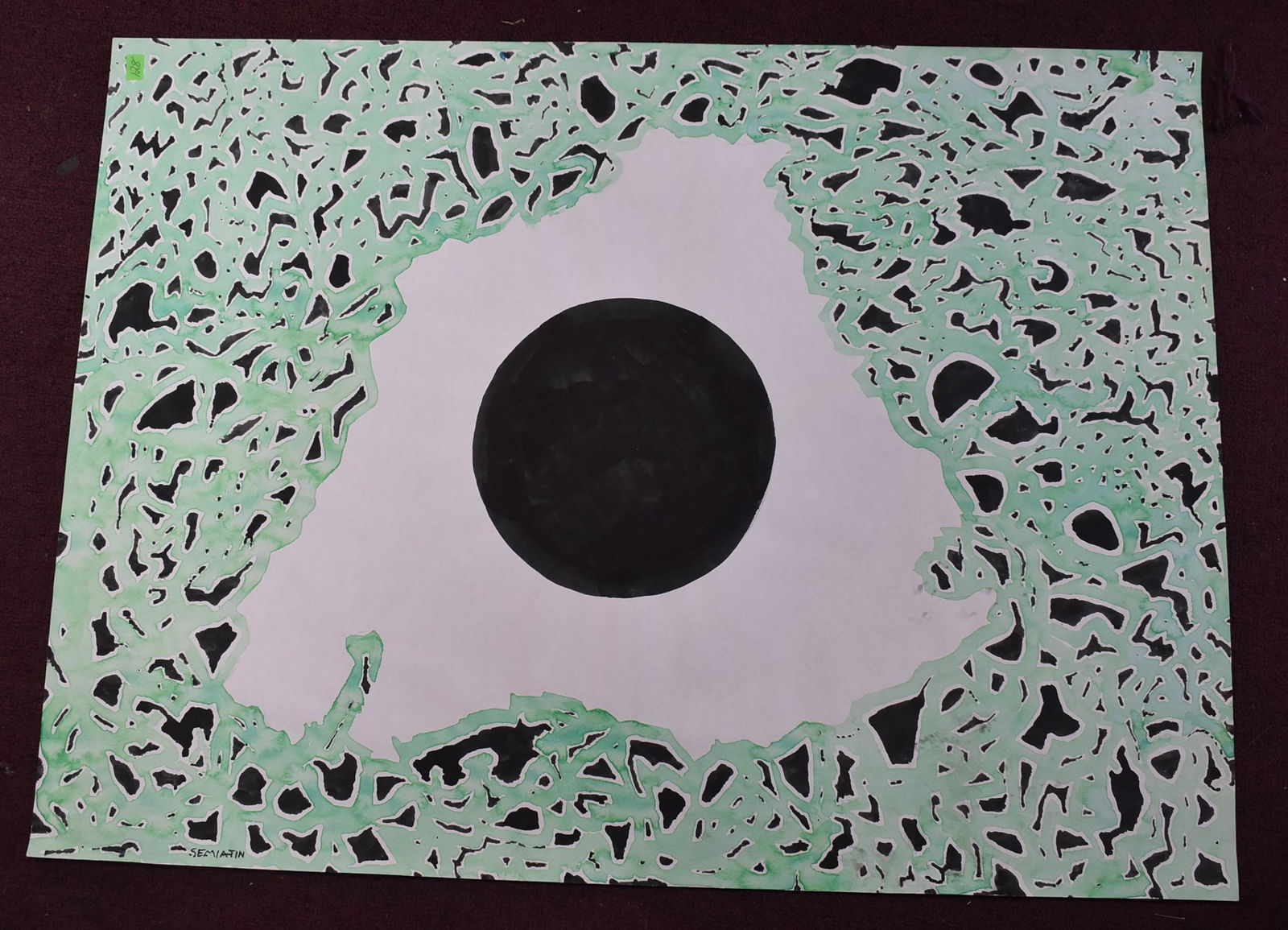 Semiatin, Joseph. Mixed Media. Sgd. (1 of 2)