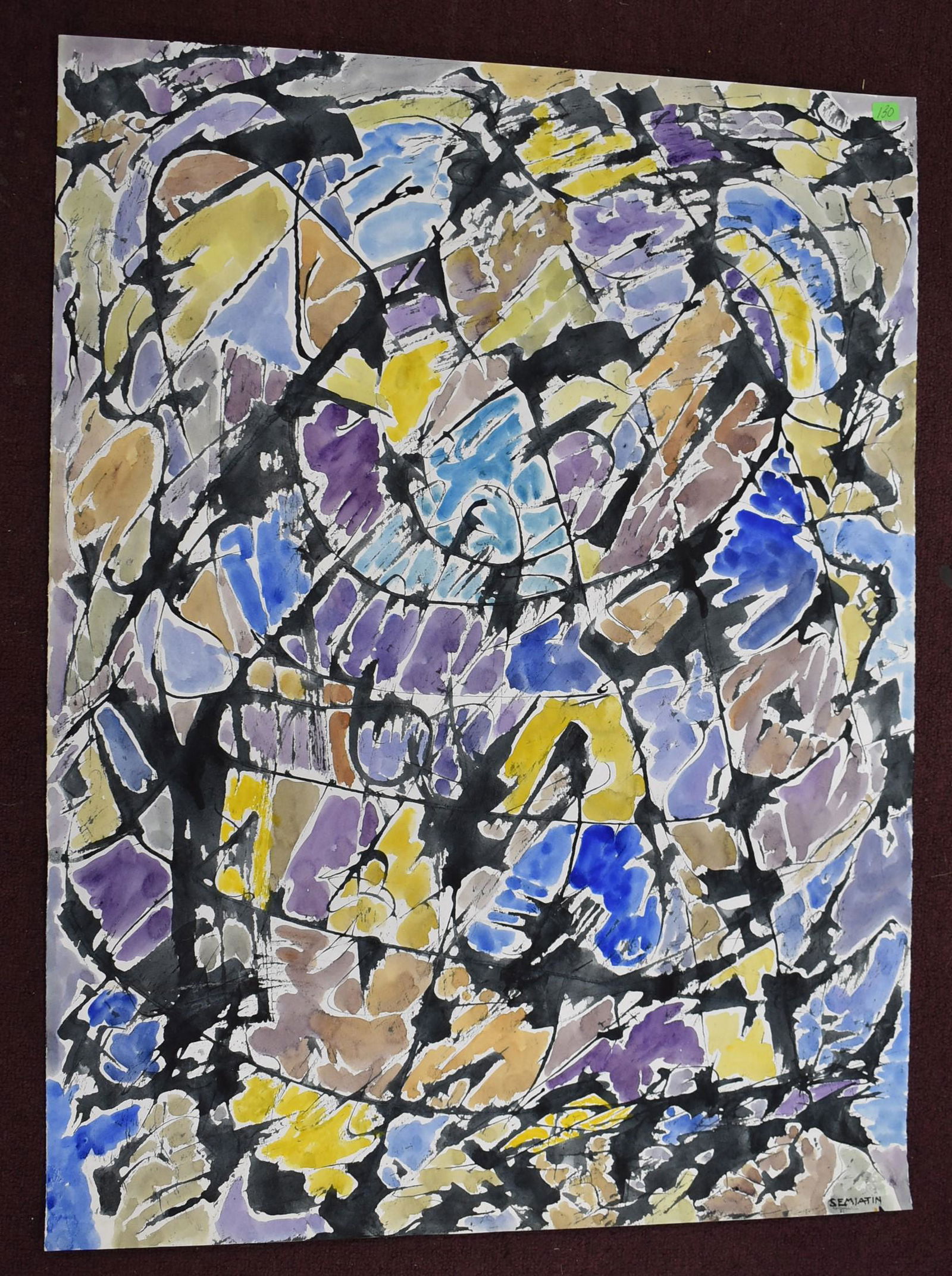 Semiatin Joseph Mixed Media. Sgd. (1 of 2)