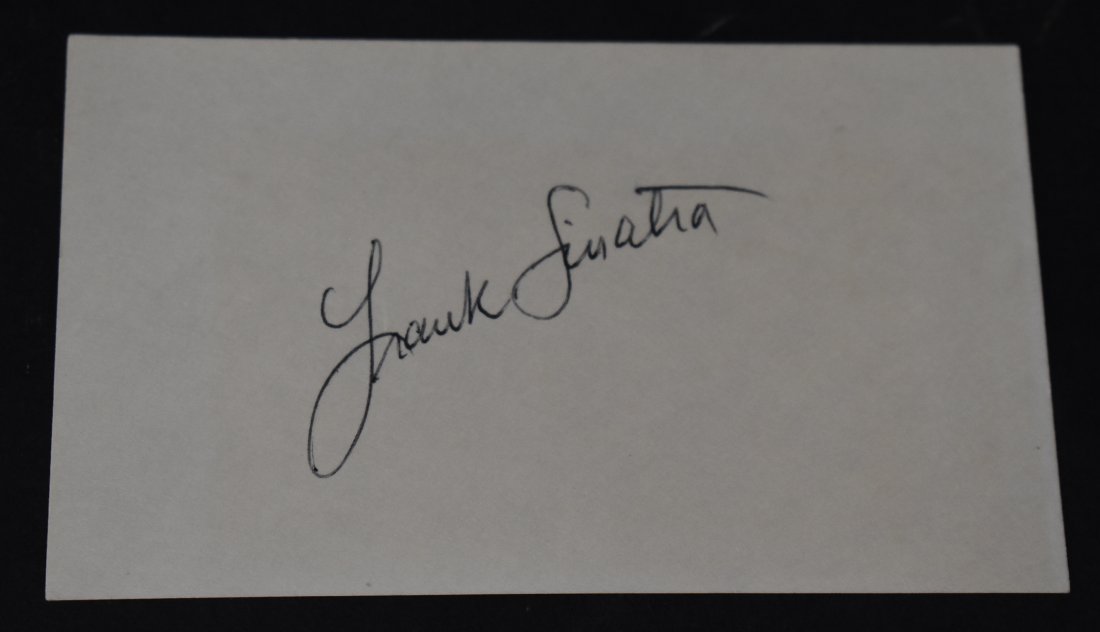 Frank Sinatra Autograph on Card (1 of 1)