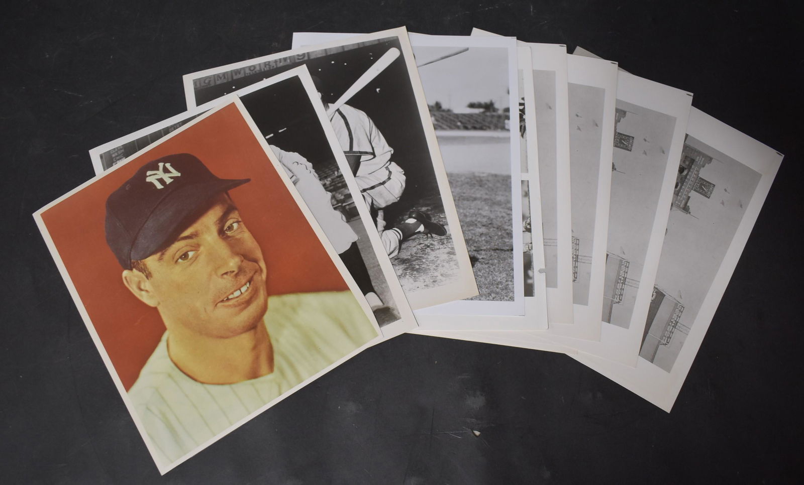 Sports Photos (14): Joe DiMaggio (color)Unidentified NY Giants; Unidentified St. Louis Cardinals; Duke Snyder; Unidentified Reds, Boston pair; Nine Mets Team Photo.