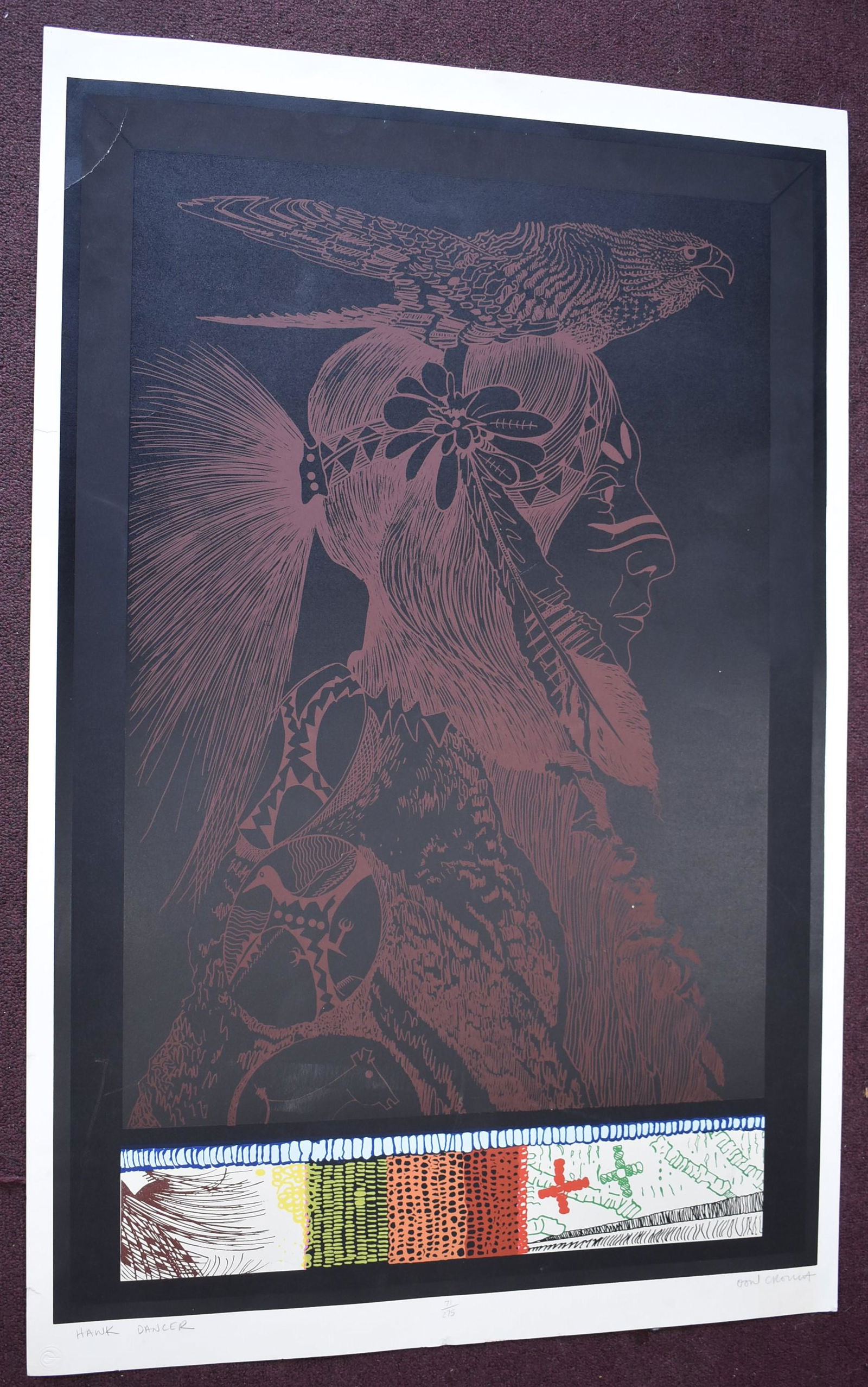 "Hawk Dancer" Lithograph Sgd. (1 of 4)