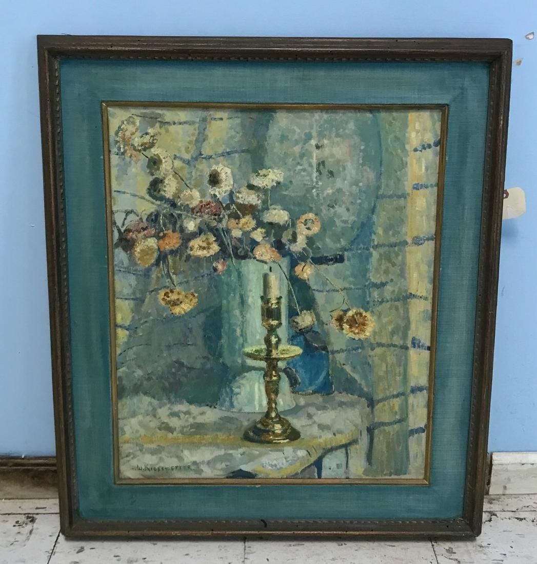 J.W. Kiesewetter Sgd. Oil on Canvas: Artwork is 24 x 20.