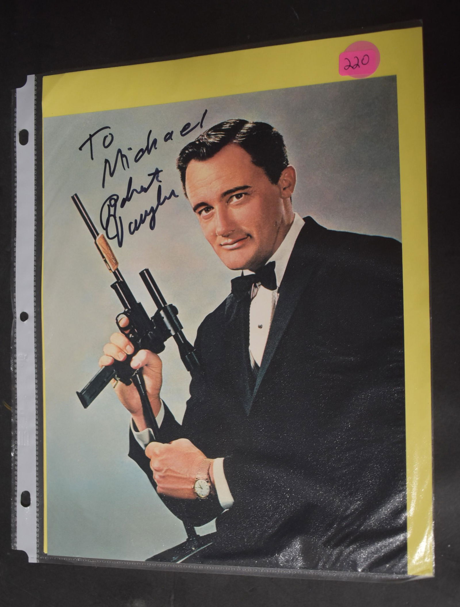 Robert Vaughn Autograph (1 of 2)