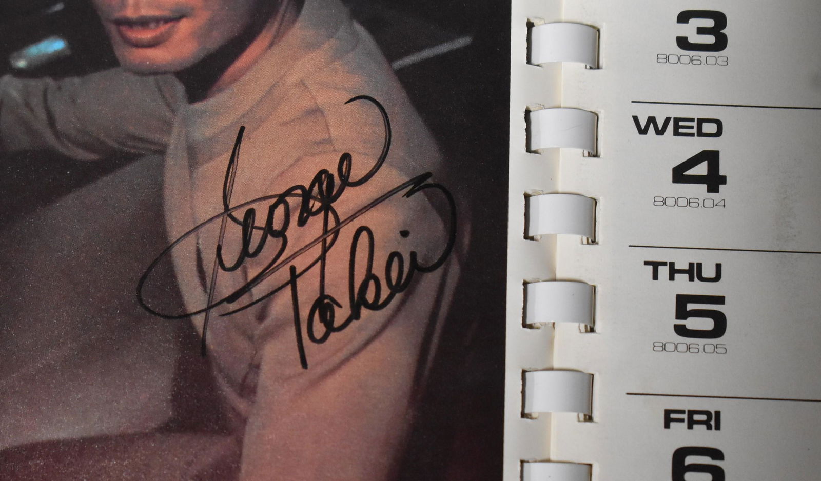 Geoge Takei Autograph Star Trek (1 of 6)