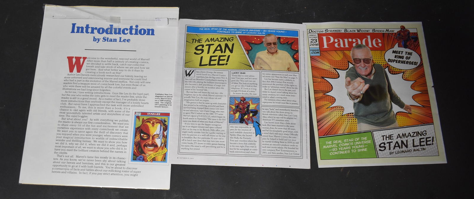 Autographed Stan Lee Promotion for Parade Magazine (1 of 1)