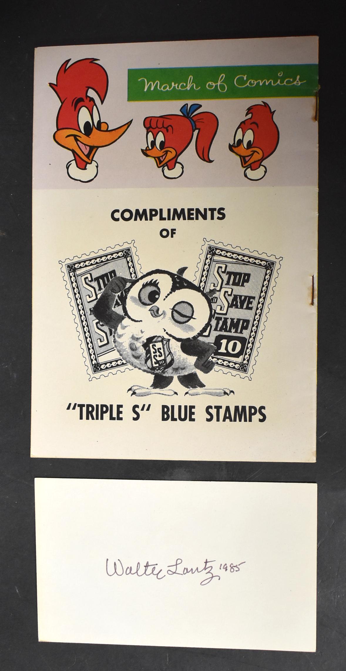 Walter Lantz Autograph 1985 and MiniComic (1 of 4)