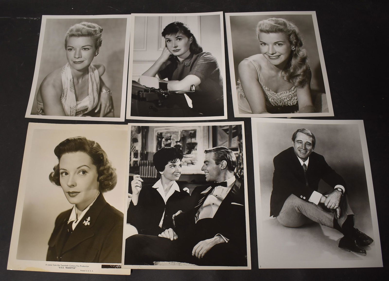 Vintage Celebrity Photos (6): Jane Greer; NBC Photos by Herb Ball & Elmer Holloway (3); Perry Cuomo, and Susanne Pleschette. 8 x 10.25 to 7 x 9.