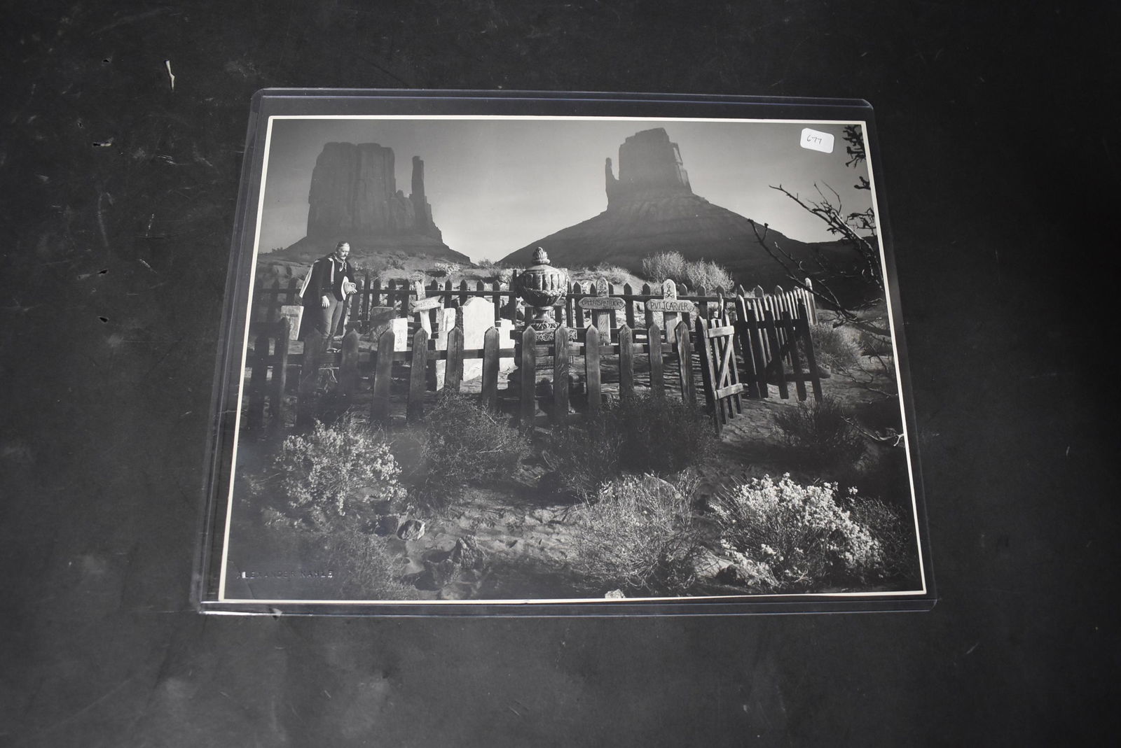 Vintage Alexander Karle Western Photo: Perhaps John Wayne. 10.5 x 13.5