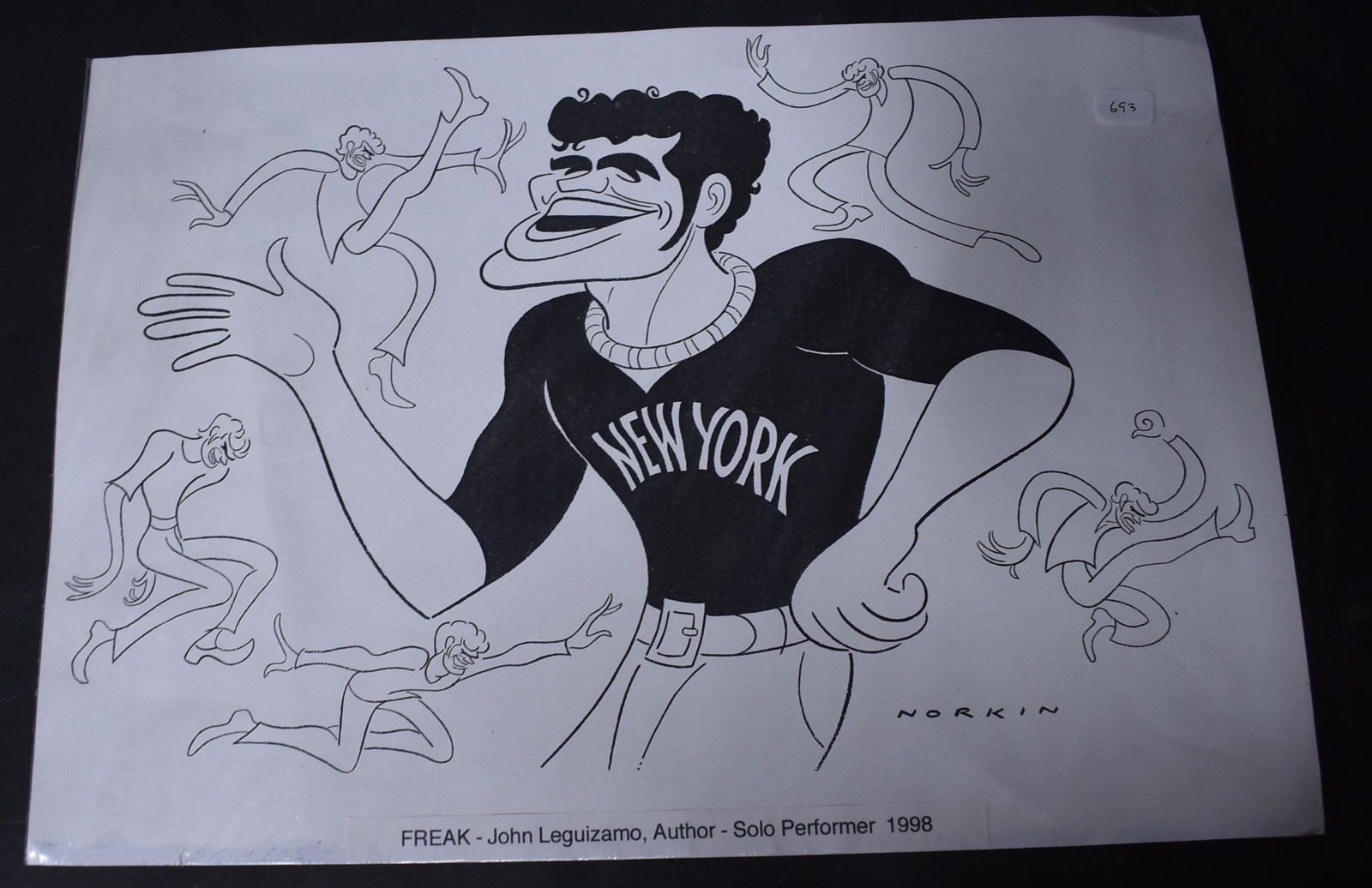Sam Norkin Print Freak: John Leguizamo, author/solo performer, 1993.