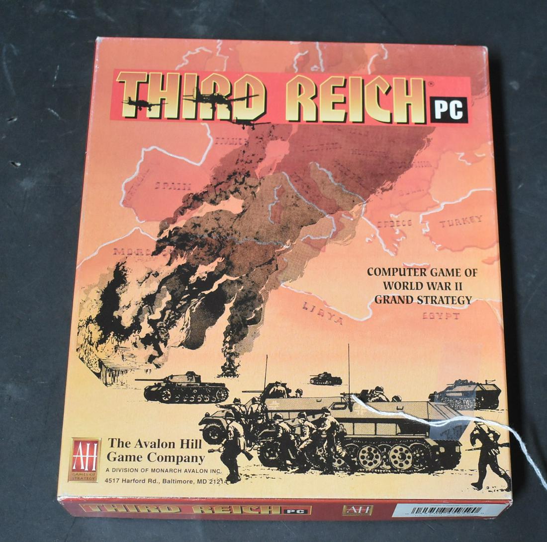 Third Reich PC Game: Third Reich game for PC, by Avalon Hill Game Company (1996).