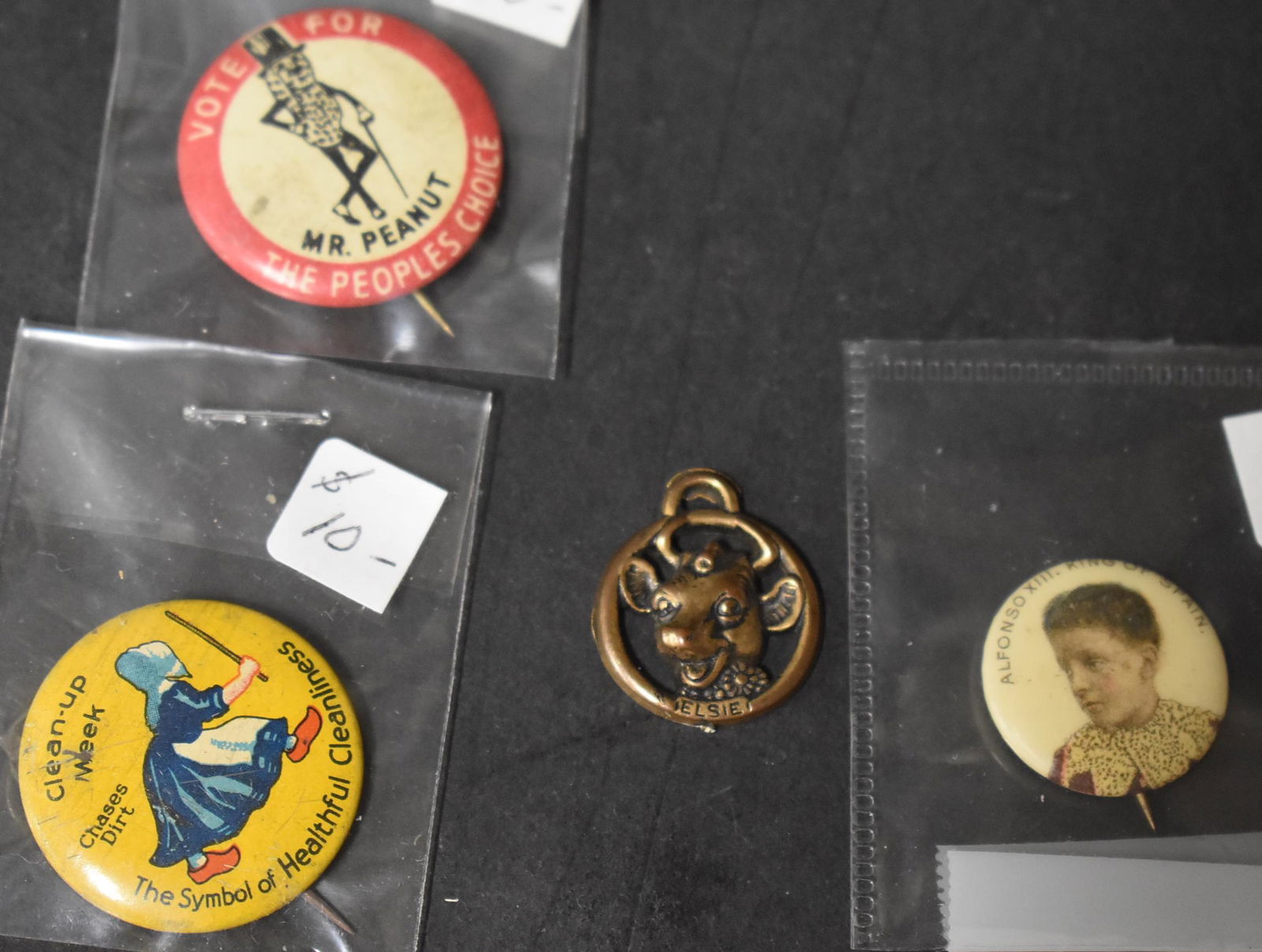 Antique Advertising Pinbacks & A Pendant (1 of 3)