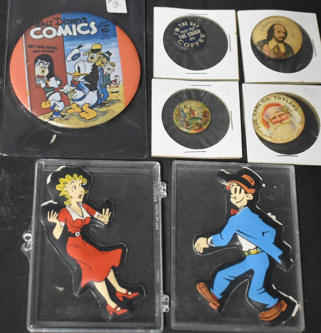 Collector's Lot of Pinbacks and Magnets (7) (1 of 1)