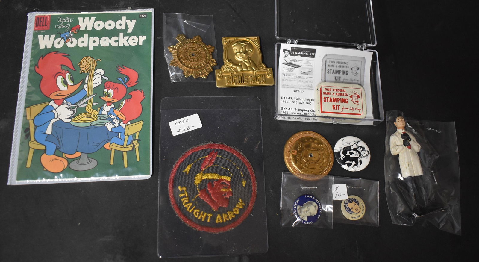 Collector's Lot of Premiums, Pinbacks, and Badges (10) (1 of 2)