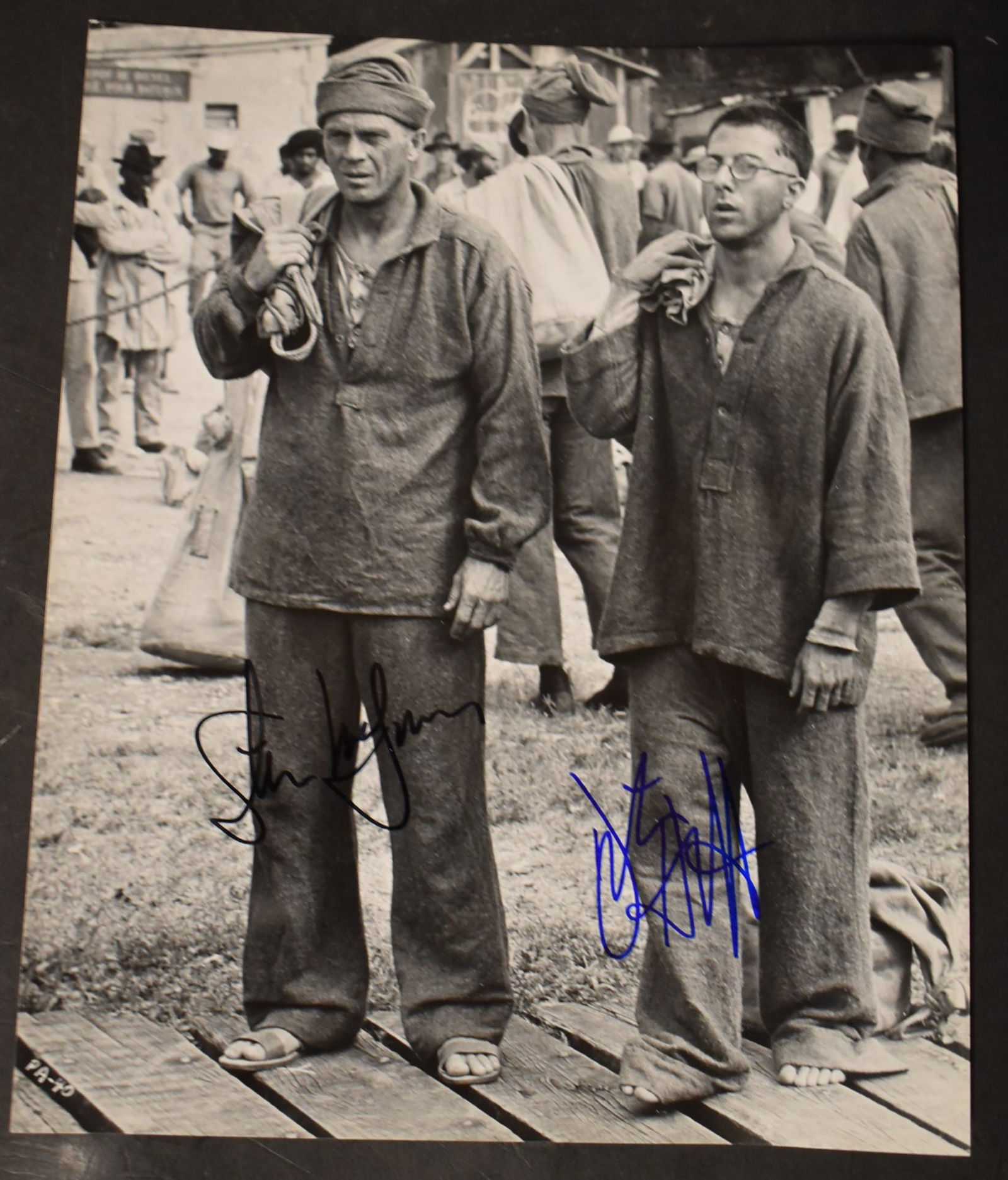 Dustin Hoffman Steve McQueen Autographed Photo (1 of 2)