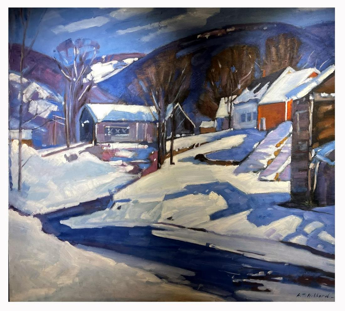 Aldro T. Hibbard(1886-1972); American Oil Morning Snow (1 of 6)