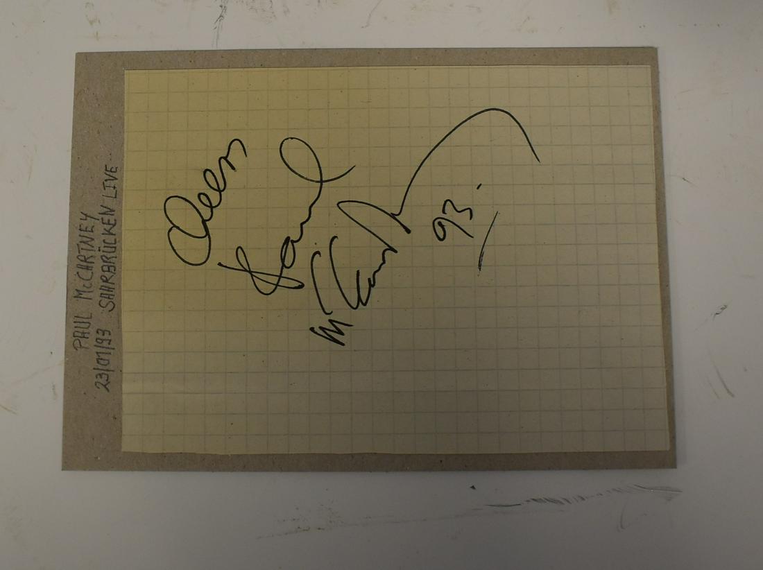Paul McCartney Autograph 1993 (1 of 2)