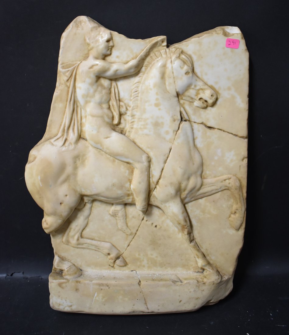 19th C. Classical Carved Tile (1 of 1)