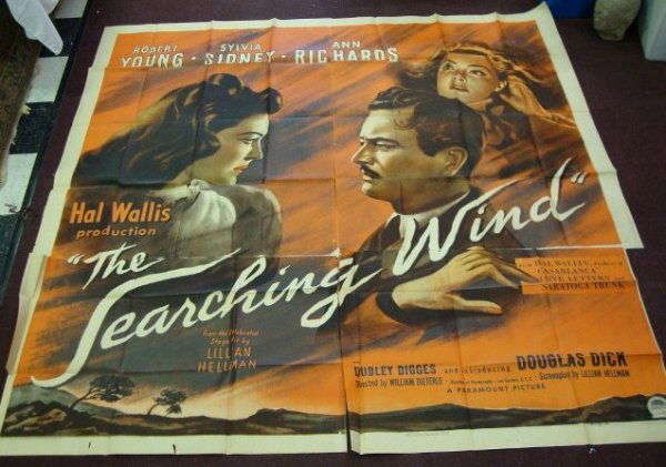 SEARCHING WIND SIX SHEET MOVIE POSTER: Paramount, 1946 , Robert Young 81x81, F (Folded) (Outside edges rough)