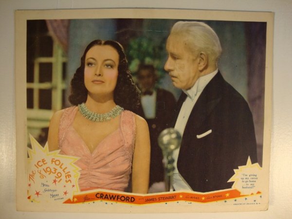 THREE VINTAGE JOAN CRAWFORD LOBBY CARDS: "The Ice Follies of 1939:, MGM, 1939; "Rain", Atlantic Pictures, 1932; "Letty Lynton", MGM, 1932. JOAN CRAWFORD. 11" x 14"(F)