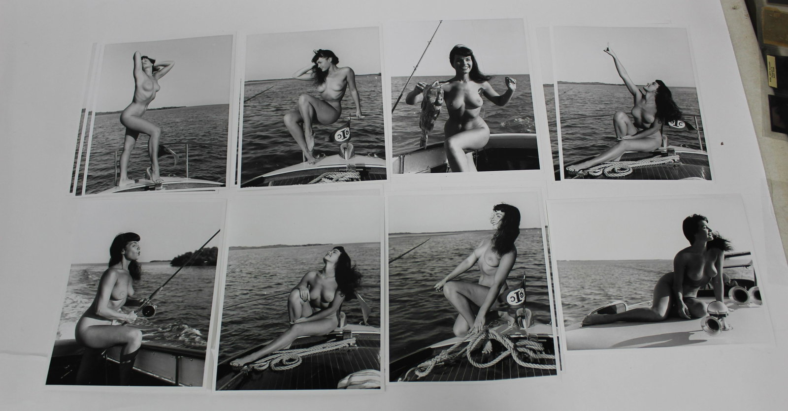 (14) 8x10 Photos Bettie Page.: 8x10 Double Stock. (14) Photos Bettie Page.(8) Different Poses . By Bunny Yeager Photography.