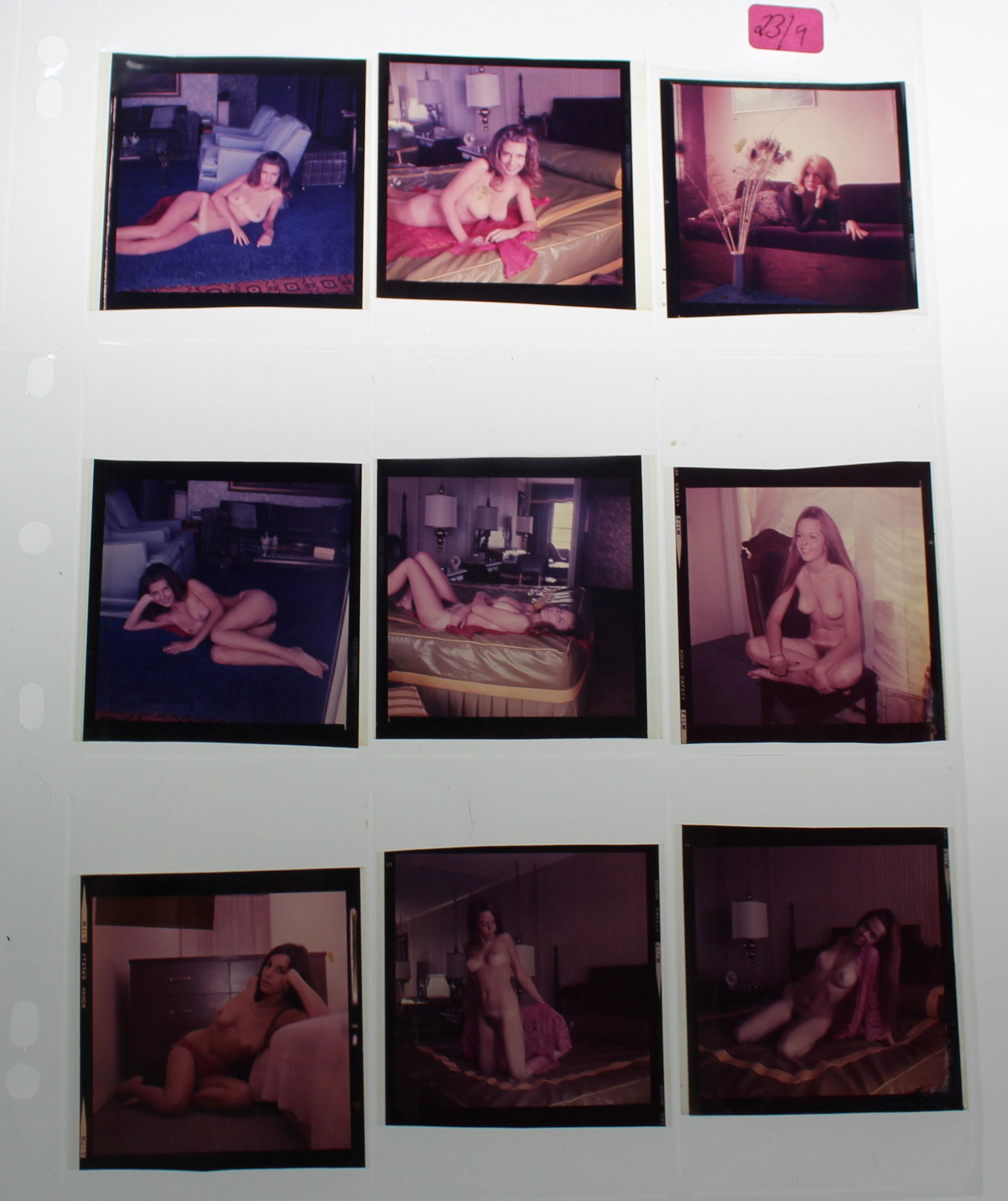 (9) Transparencies of Unidentified Models. (1 of 3)