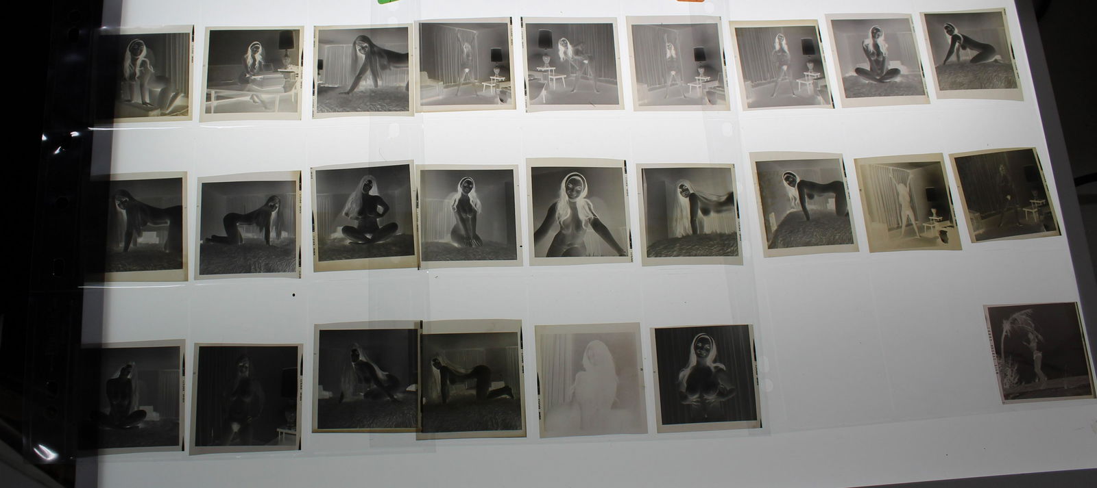 (24) 3x3 Negatives of Same Model. (1 of 4)