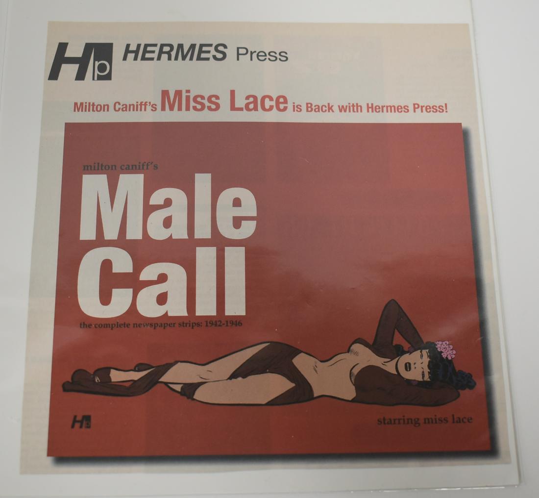 Hermes Press Call: 7x8 Milton Caniff's Male Call News Paper Strip. 1942-1946. Starring Miss Lace.