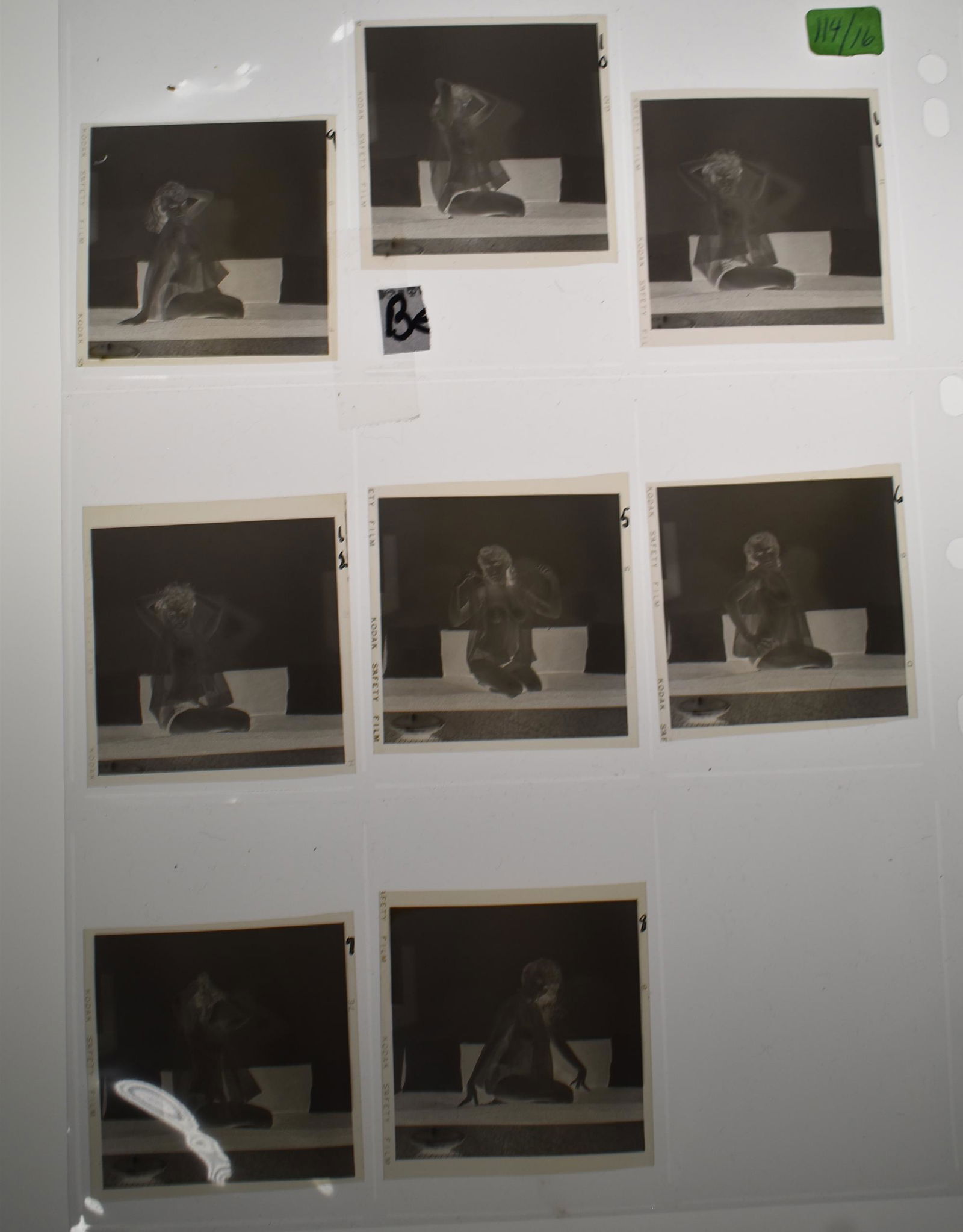 (8) Negative Model Betty Andrews (8) 14 x11 Sketches. (1 of 1)