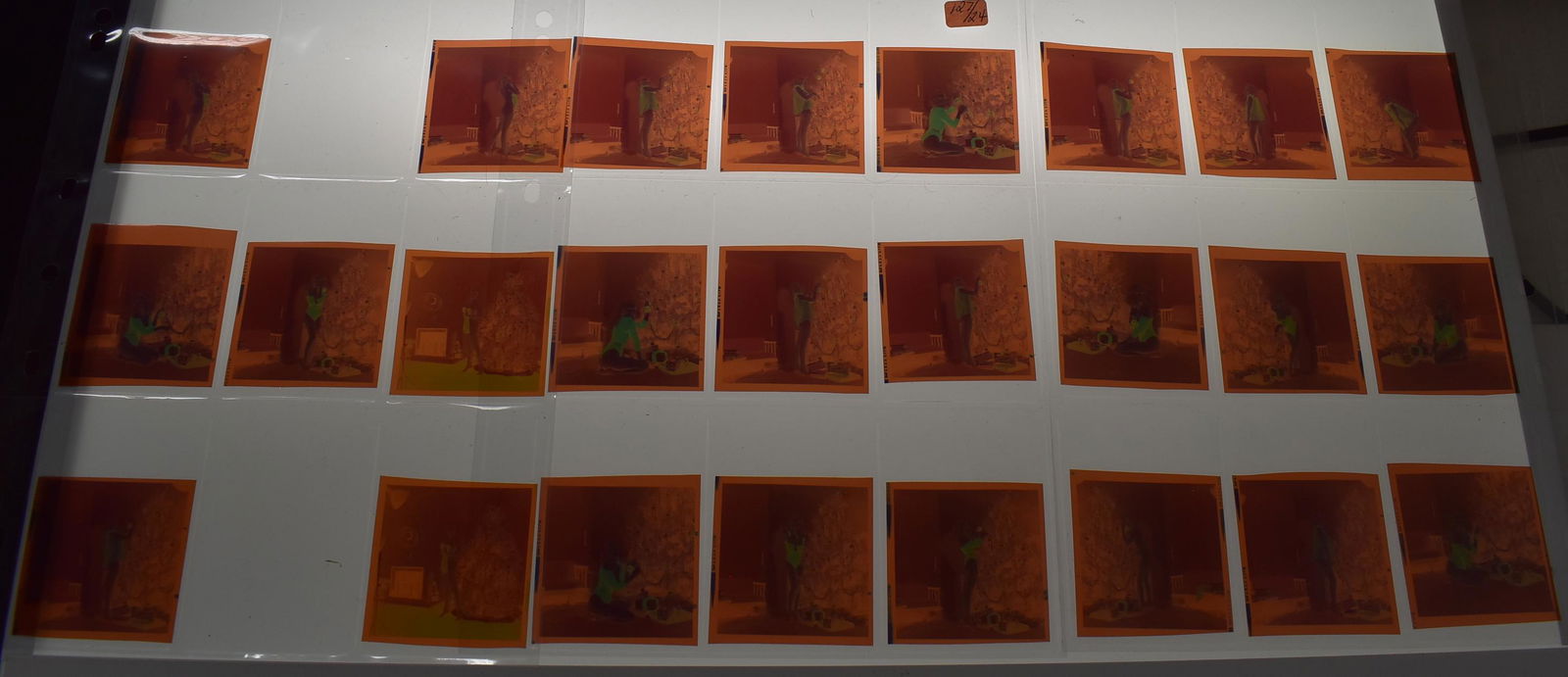 (24) 3x3 Colored Negatives of Same Model. (1 of 2)