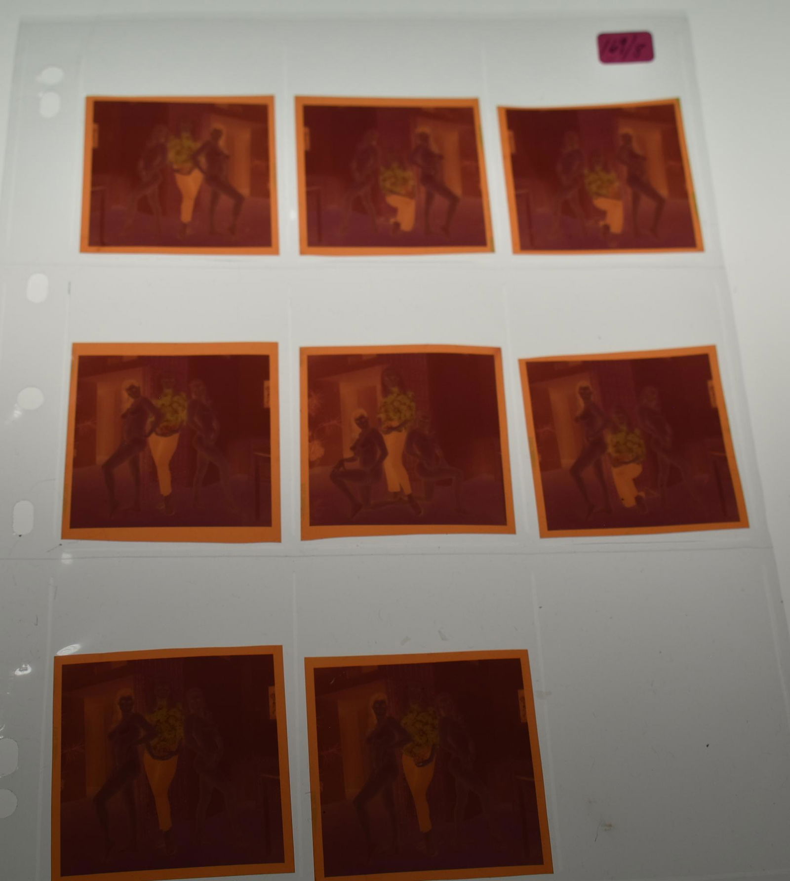 (8) Colored Negatives 3x3 . (1 of 1)