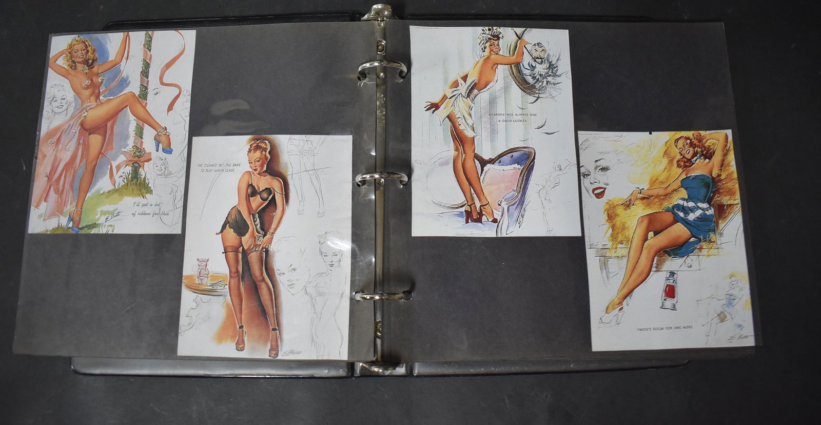 Albumn Of Pin-Ups Glamour Collectables.: Includes Zoe Mozart, Earl Moran, D"Angona Withers. & Others. (41) Various Sizes.
