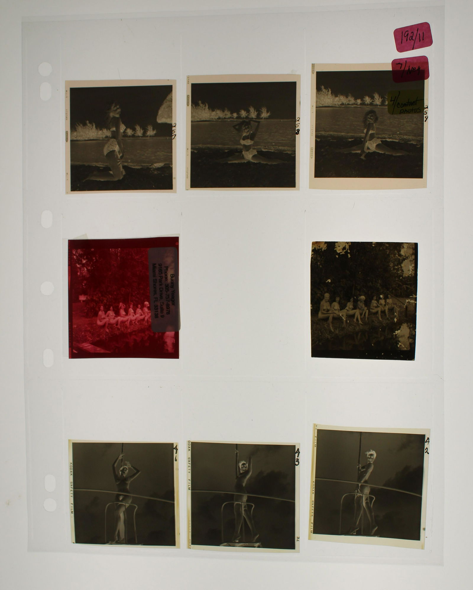 (7) 3x3Negatives (4) 3x3 Contact Photos (1 of 3)
